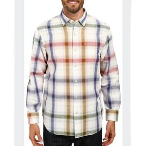 Tommy Bahama men’s Chaveta check linen blend button down in large